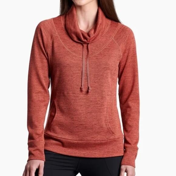 Kuhl Lea Pullover Activewear Cowl Neck Top in Deep Blush - Picture 1 of 12